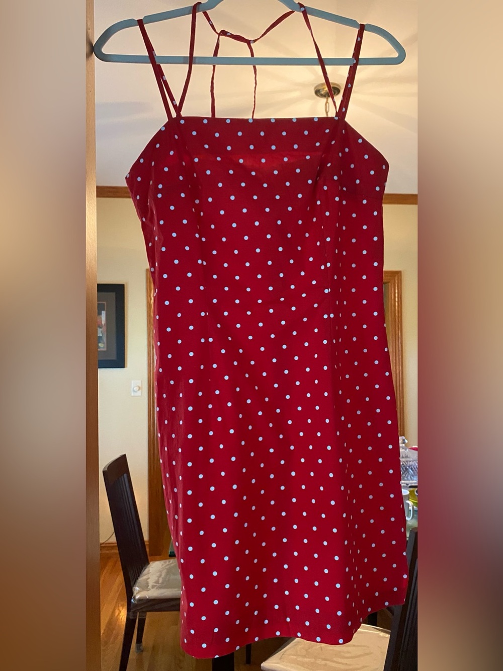My Michelle red sundress with white polka dots size 11/12